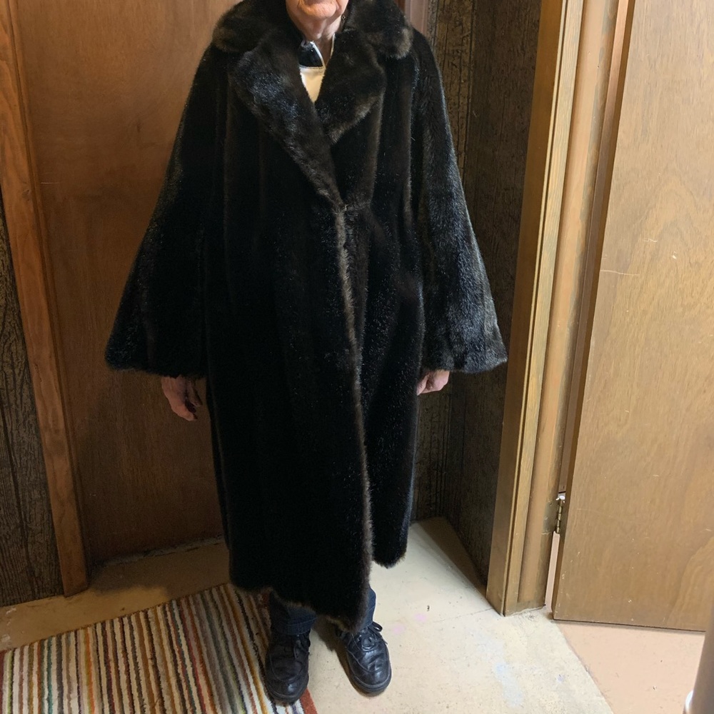 Simulation fur coat